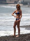 Lindsay Lohan - Hufe Bikini Candids, Beach, boobs, nips