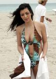 Kim and Kourtney Kardashian - Bikini Candids in Miami Beach